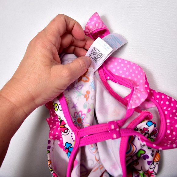 LuvGear Sun Alert Bright Floral Baby Girl's Swimsuit Size 24 Months - Picture 9 of 10